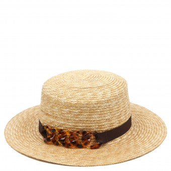 Шляпа Fabretti, WG1-7 бежевая/коричневая