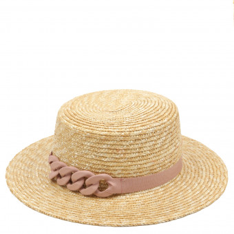 Шляпа Fabretti, WG2-16 бежевая/розовая